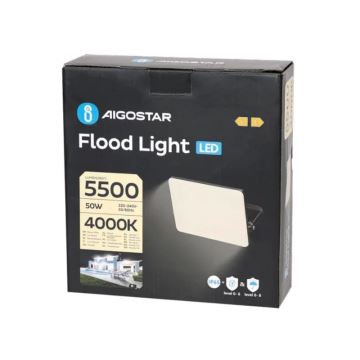 Aigostar - LED Floodlight LED/50W/230V 4000K IP65 black