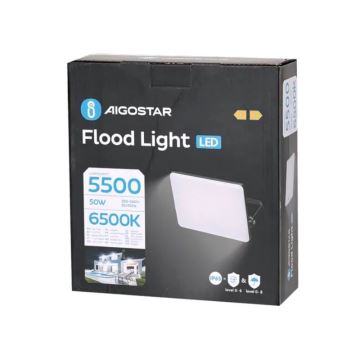 Aigostar - LED Floodlight LED/50W/230V 6500K IP65 black