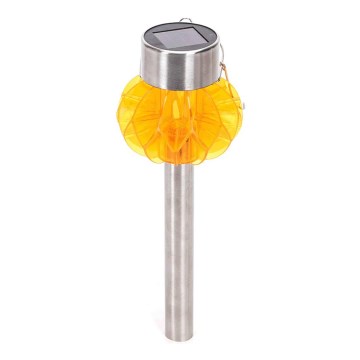 Aigostar - LED Solar lamp LED/0,012W/1,2V 38,4cm 3000K IP44 orange