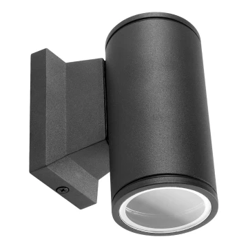 Aigostar - Outdoor wall light 1xGU10/230V black IP65 round