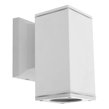 Aigostar - Outdoor wall light 1xGU10/230V white IP65 angular