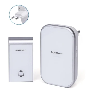 Aigostar - Wireless socket doorbell 230V IP44 white