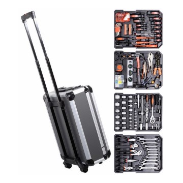 Aluminum case with tools 186 pcs