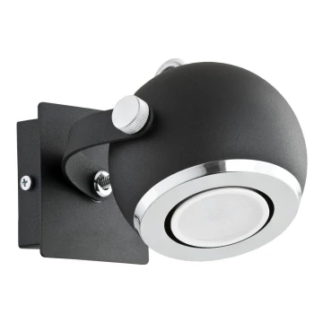 Argon 3638 - Wall spotlight KOS 1xGU10/5W/230V black/chrome