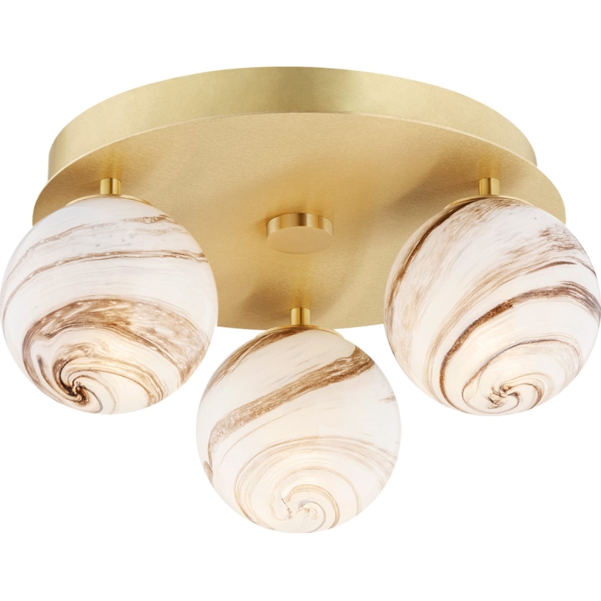 Argon 6290 - Ceiling light FABIO 3xE14/7W/230V alabaster gold