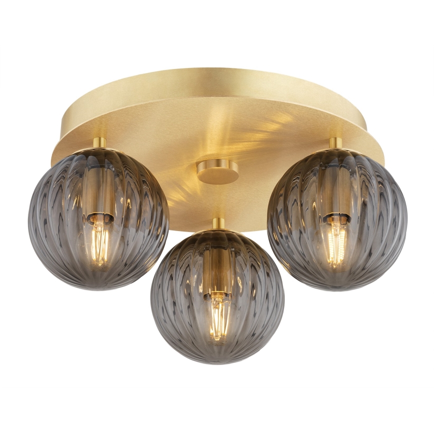 Argon 6308 - Ceiling light PALOMA 3xE14/7W/230V gold/black