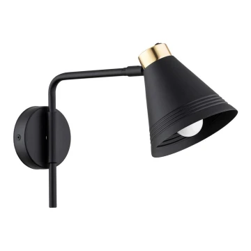 Argon 8008 - Wall lamp AVALONE 1xE27/15W/230V 34 cm black/golden