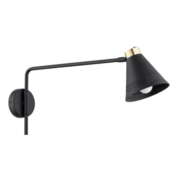 Argon 8009 - Wall lamp AVALONE 1xE27/15W/230V 57 cm black/golden