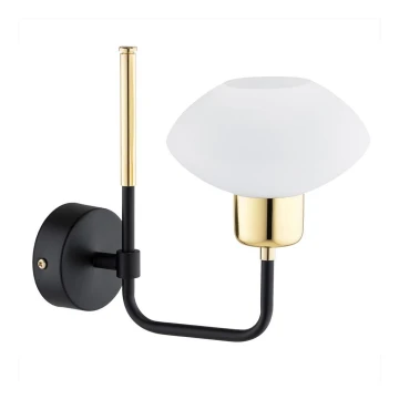 Argon 8032 - Wall lamp RAVELLO 1xE14/15W/230V black/golden