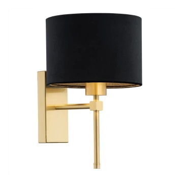 Argon 8050 - Wall lamp ABBANO 1xE27/15W/230V brass/black