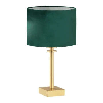 Argon 8106 - Table lamp ABBANO 1xE27/15W/230V brass/green