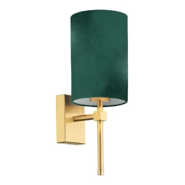 Argon 8109 - Wall lamp ABRUZZO 1xE14/7W/230V brass/green