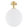 Argon 8505 - Ceiling light PALOMA 1xE27/15W/230V gold/white