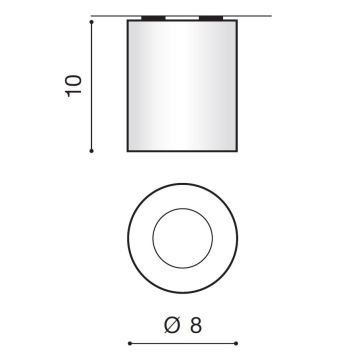 Azzardo AZ2558 - Outdoor ceiling light ARO 1xGU10/50W/230V IP54