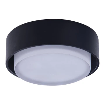 Azzardo AZ4389 - LED Bathroom recessed light KASTORIA LED/7W/230V IP44 black