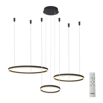 Azzardo AZ4972 - LED Dimmable chandelier on a string HALO LED/120W/230V black + remote control