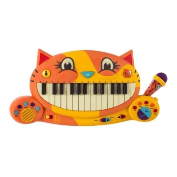 B-Toys - Children's piano with a microphone Cat 4xAA