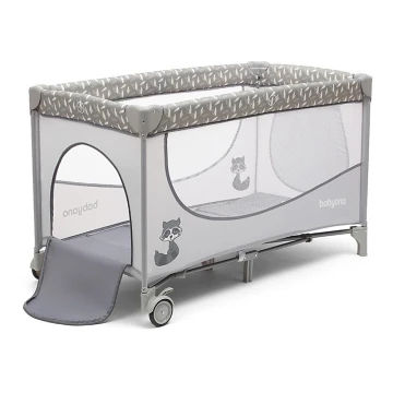 BabyOno - Travel crib BASIC grey