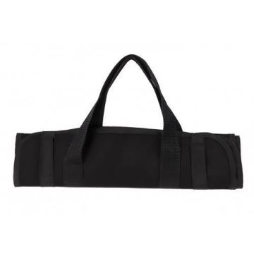 Bag for fireplace wood 100x45 cm black