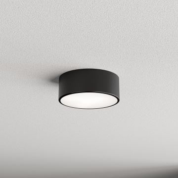 Bathroom ceiling light CLEO 1xE27/24W/230V d. 20 cm black IP54