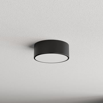 Bathroom ceiling light CLEO 1xE27/24W/230V d. 20 cm black IP54