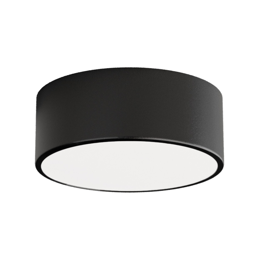 Bathroom ceiling light CLEO 1xE27/24W/230V d. 20 cm black IP54