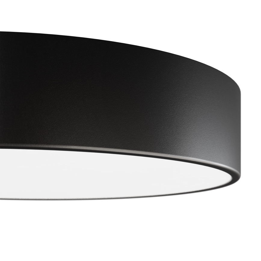 Bathroom ceiling light CLEO 1xE27/24W/230V d. 20 cm black IP54