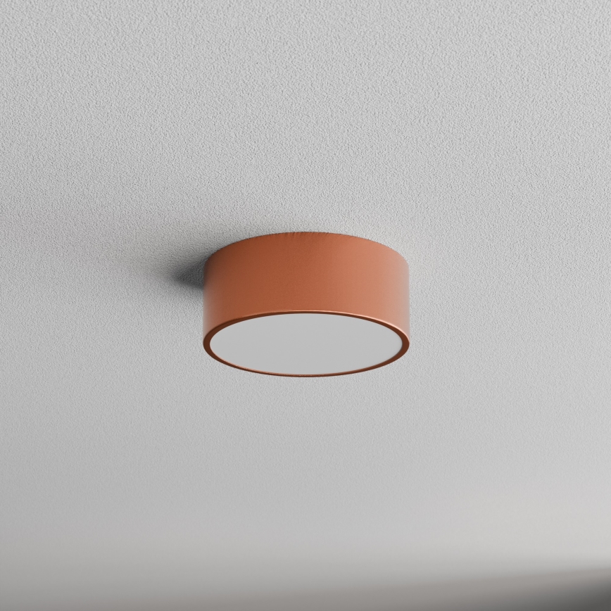 Bathroom ceiling light CLEO 1xE27/24W/230V d. 20 cm copper IP54