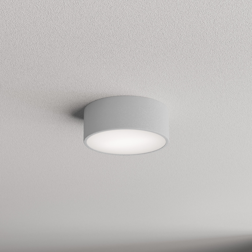 Bathroom ceiling light CLEO 1xE27/24W/230V d. 20 cm grey IP54