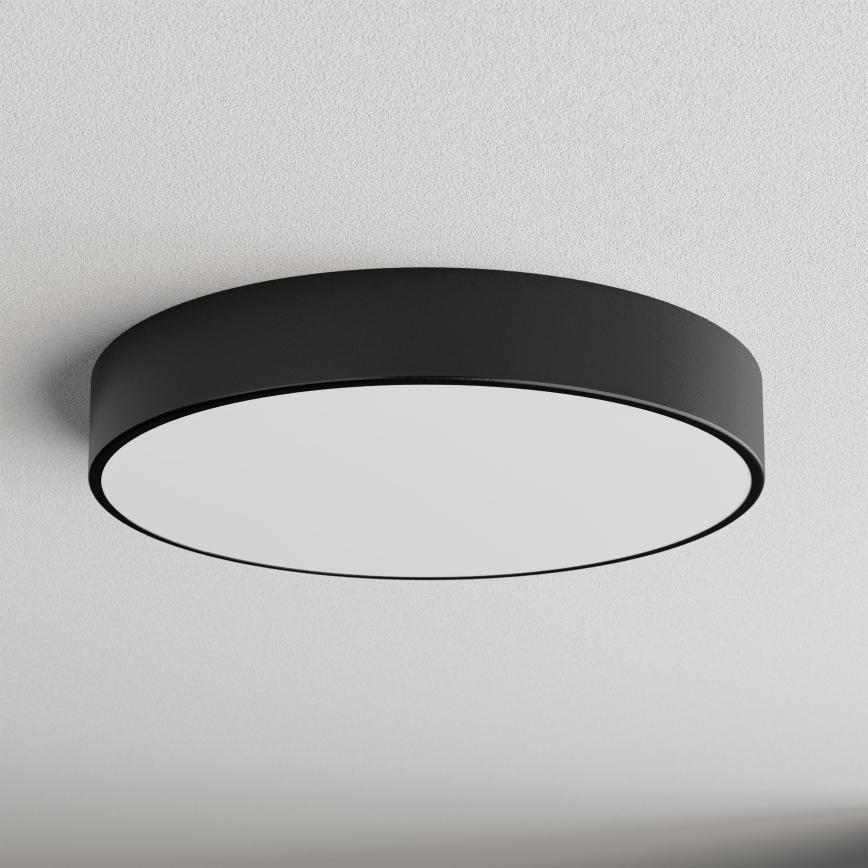 Bathroom ceiling light CLEO 4xE27/24W/230V d. 50 cm black IP54