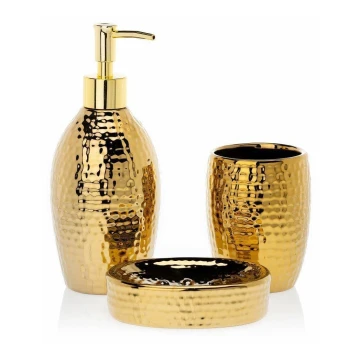 Bathroom set LUMI 3 pcs gold