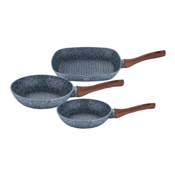 BerlingerHaus - Set of pans 3 pcs grey/brown