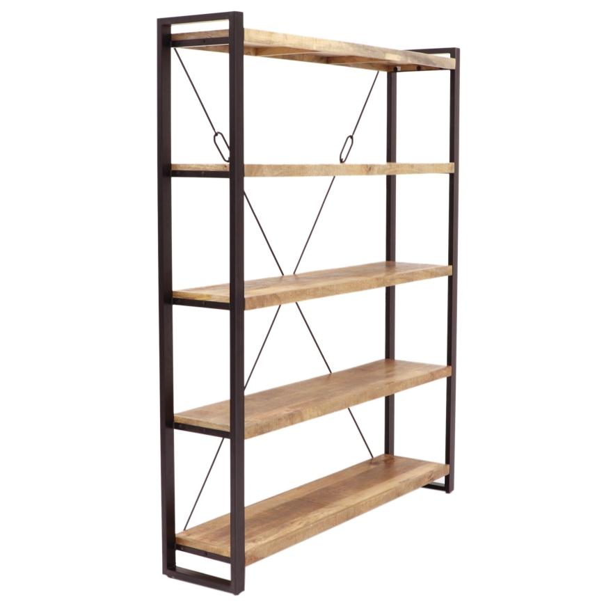 Bookcase RETRO 200x140 cm solid wood/mango tree