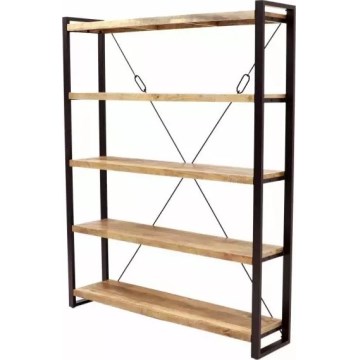 Bookcase RETRO 200x160 cm solid wood/mango tree