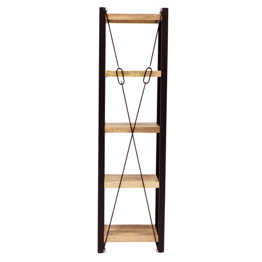 Bookcase RETRO 200x60 cm solid wood/mango tree