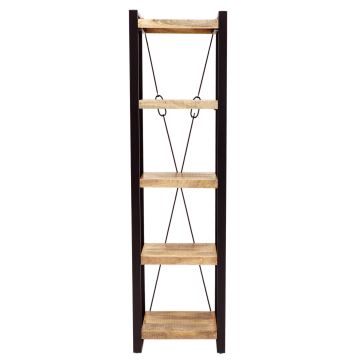 Bookcase RETRO 200x60 cm solid wood/mango tree