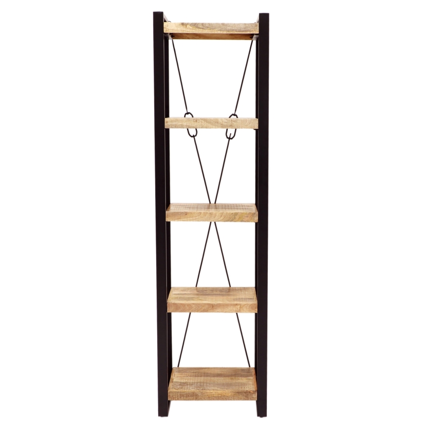 Bookcase RETRO 200x60 cm solid wood/mango tree