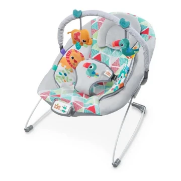 Bright Starts - Children's vibrating lounger with a melody TOUCAN TANGO