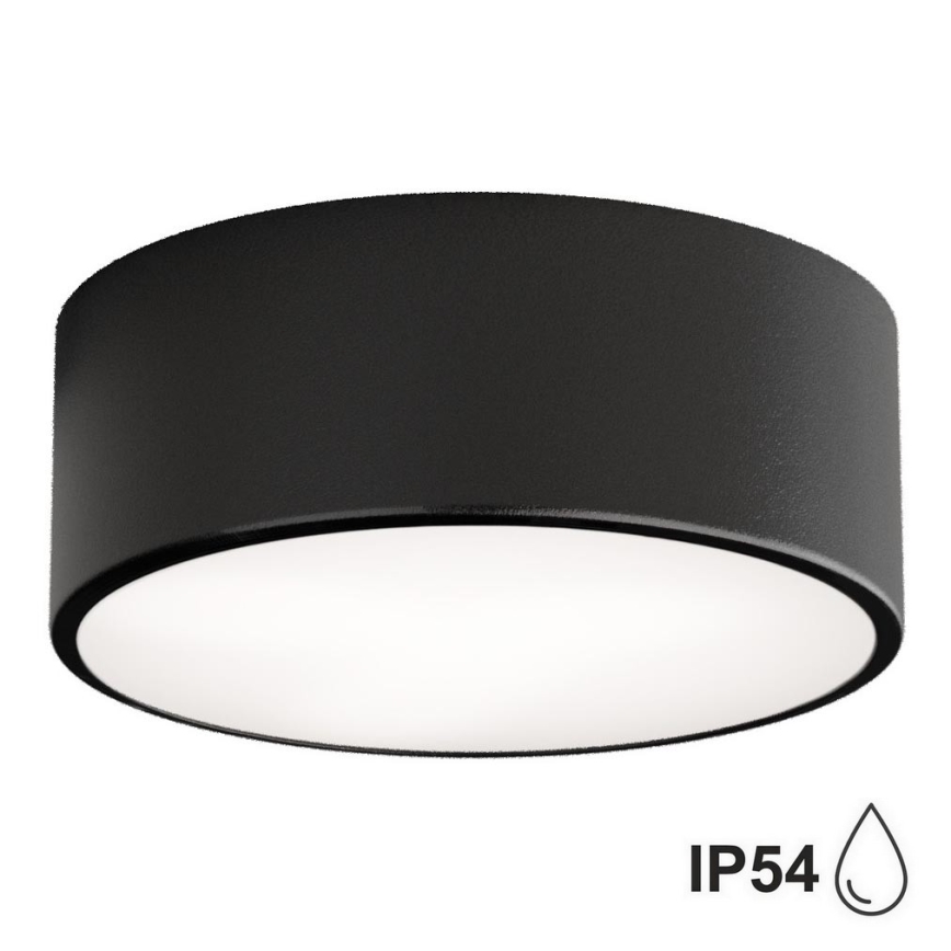 Brilagi - Bathroom ceiling light CLARE 1xE27/24W/230V d. 20 cm IP54 black