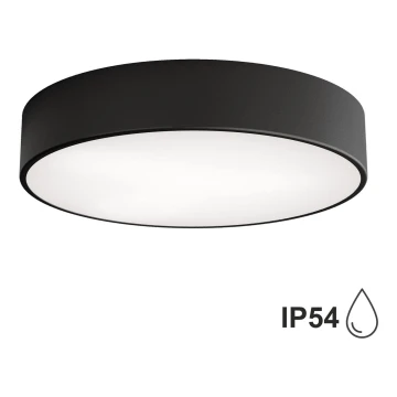 Brilagi - Bathroom ceiling light CLARE 3xE27/24W/230V d. 40 cm black IP54