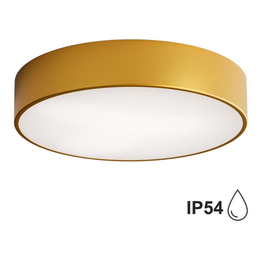 Brilagi - Bathroom ceiling light CLARE 3xE27/24W/230V d. 40 cm IP54 gold