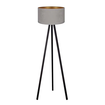 Brilagi - Floor lamp VELVET 1xE27/60W/230V wenge/grey