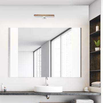 Brilagi - LED Bathroom mirror lighting WOODY MIRROR LED/8W/230V IP44 oak/white