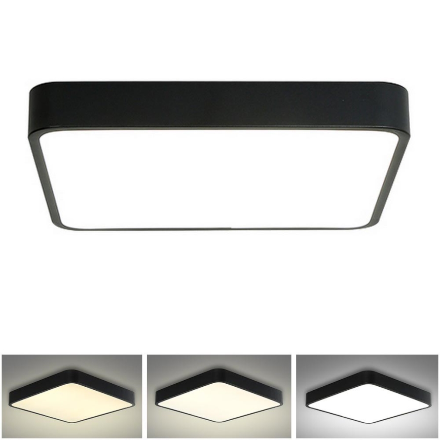 Brilagi - LED Ceiling light POOL LED/36W/230V 3000/4500/6000K 40x40 cm black