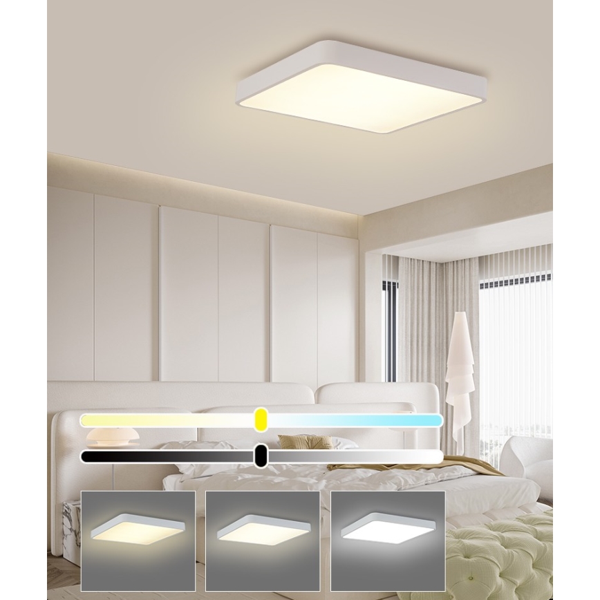 Brilagi - LED Ceiling light POOL LED/36W/230V 3000/4500/6000K 40x40 cm white