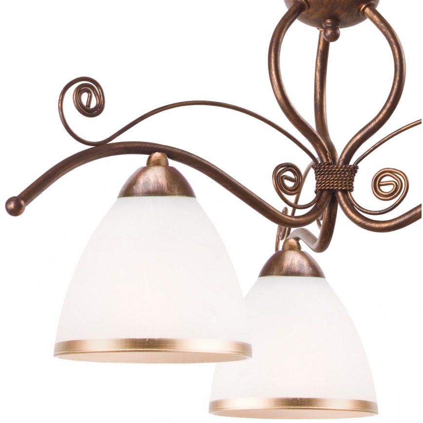 Brilagi - LED Chandelier on a chain ANTICO 3xE27/60W/230V bronze patina