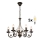 Brilagi - LED Chandelier on a chain STEFANO 5xE14/40W/230V black patina