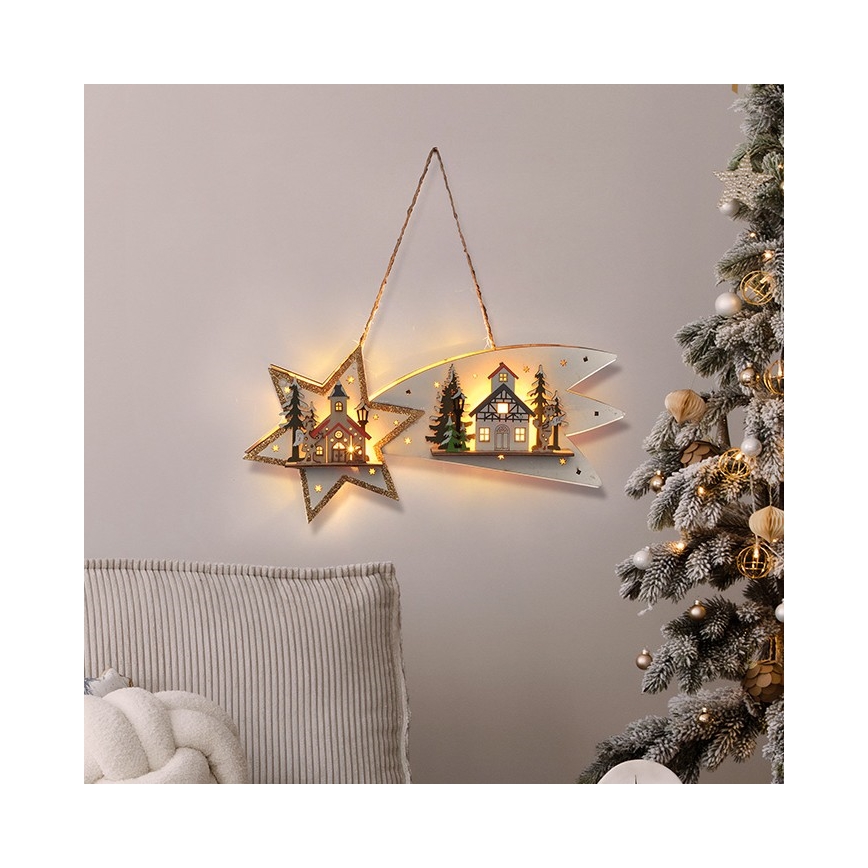 Brilagi - LED Christmas decoration LED/2xAA comet