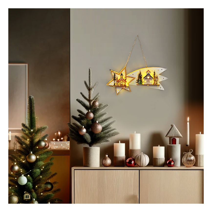 Brilagi - LED Christmas decoration LED/2xAA comet