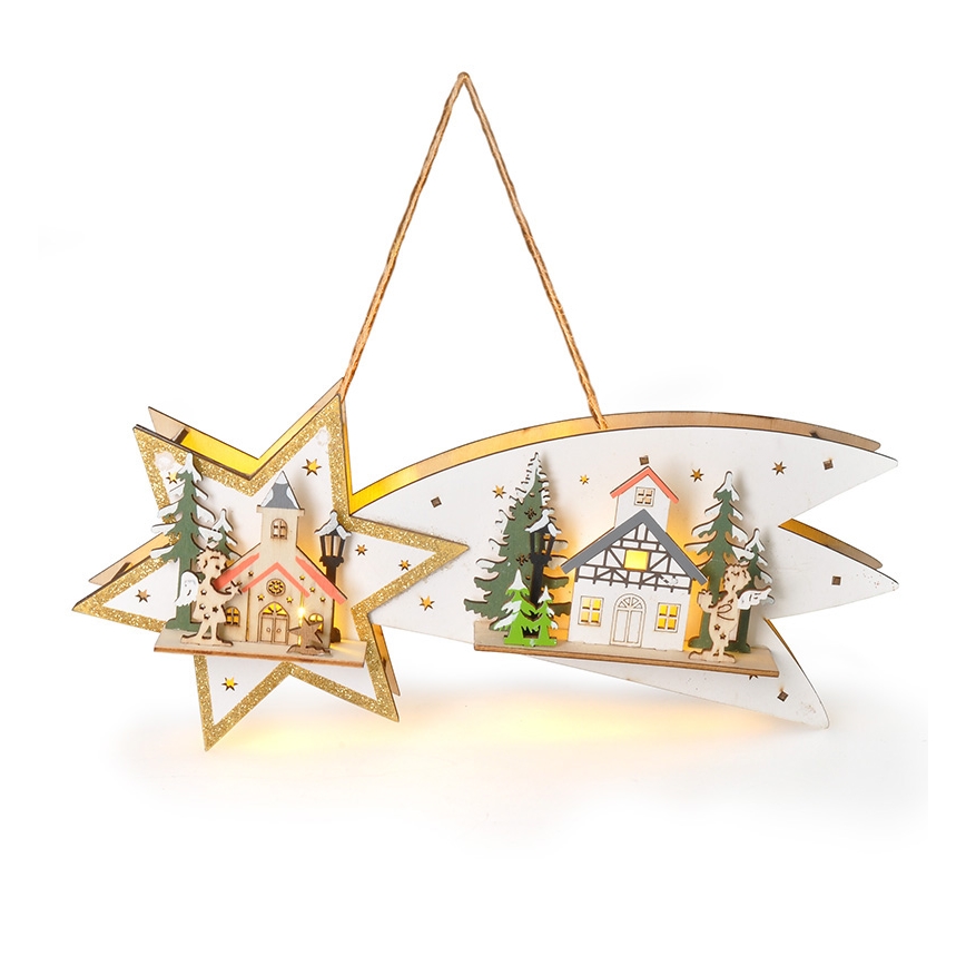 Brilagi - LED Christmas decoration LED/2xAA comet